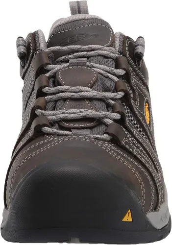 Vista 2 de KEEN Utility Flint 2 - Zapatos de trabajo industriales antideslizantes con punta de acero para hombre, gárgolapaloma, 8.5 EE (ancho) EE. UU