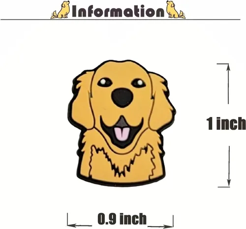 Vista 4 de Dijes para zapatos de perro para decoración de zapatos de zueco dijes de perro para zapatos, cachorros, mascotas, para niños, adultos, amantes
