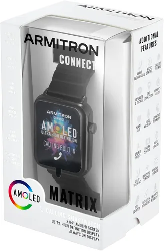 Vista 5 de Armitron Connect Matrix Smartwatch, monitor de salud y fitness, modos deportivos, resistente al agua y más