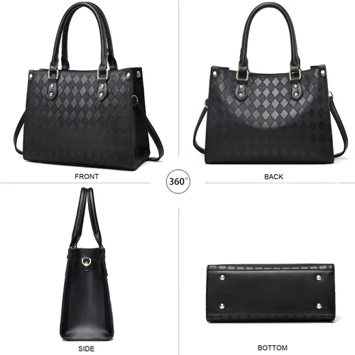 Vista 7 de Monederos y bolsos para mujer con asa superior, bolso de mano para mujer, bolso de hombro