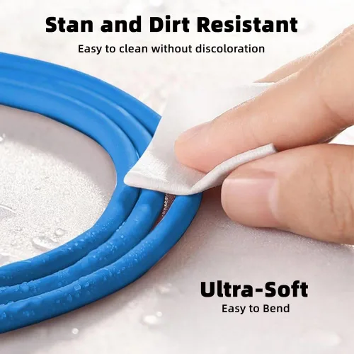 Vista 2 de xiwai Tipo A 120 W de alimentación USB-A a USB-C de silicona líquida ultra suave USB2.0 Cable azul de datos carga rápida para portátil Tablet