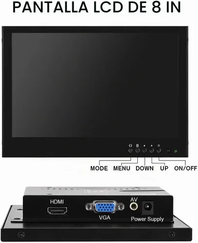 Vista 2 de HSL Microscopio trinocular compuesto LCD de 8 pulgadas,Microscopios biológicos profesionales 40x-2500x para laboratorio de adultos,Microscopio