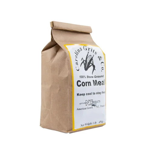 Vista 2 de Carolina Grits Company Stone Ground Medium Grind - Harina de maíz sin OMG de grado chef, paquete de 2, 32 onzas