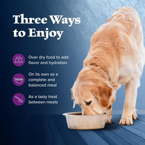 Vista 7 de Blue Buffalo Wilderness Alimento húmedo para perros adultos con granos saludables, hecho con ingredientes naturales, carne de res y pollo, lata