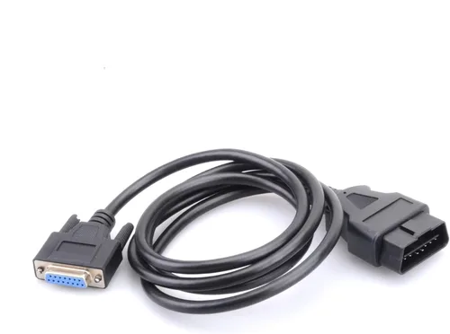 Vista 2 de Cable de datos de prueba de repuesto principal de 4.9 ft para escáneres de lanzamiento Creader CRP129 X431 CRP123 VII+VIII 8021 CR8021 OBD2 OBD-II