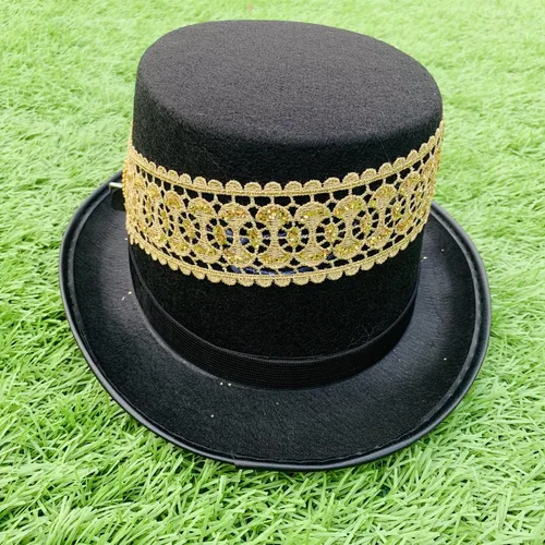 Vista 4 de Steampunk - Sombrero superior con gafas cadenas de encaje 228in