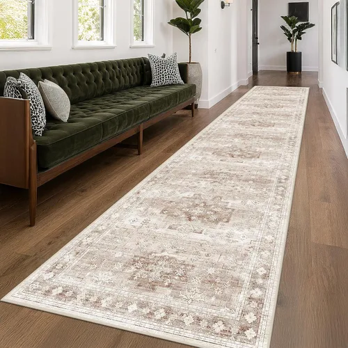 Vista 42 de Hazo Haus – Alfombra pequeña para entrada, cocina o baño, antideslizante con base de goma, resistente a las manchas y a la decoloración, diseño