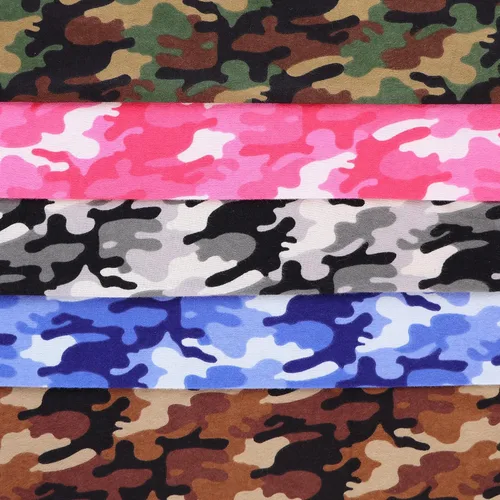 Vista 3 de Mook Fabrics Tela de franela de camuflaje [43 pulgadas de ancho], corte Rosa Hot