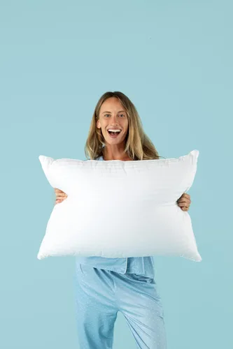 Vista 5 de EverSnug Juego de 2 almohadas de lujo de capa ajustable para dormir de lado, delanteros y traseros, almohadas refrescantes de hotel con 3 capas