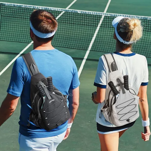 Vista 2 de G4Free Pickleball Bag, Crossbody Sling Bag for Men Women, Pickleball Backpack, Pickle Ball Paddle Bag Gifts for Sports