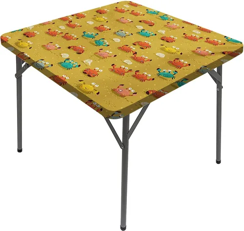 Vista 20 de Mantel cuadrado con estampado de vaca, puntos a rayas blancas y negras con estilo abstracto, para mesa de comedor cuadrada, se adapta a mesas de 24