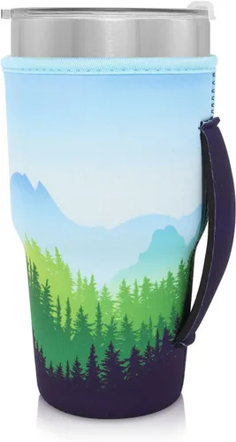 Vista 53 de Fundas Aislantes de Neopreno Portavasos con Asa para Vasos Tumbler de 20oz, Funda Reutilizable para Café Helado Para Tazas de Café de 30oz - 32oz