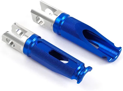 Vista 3 de Estriberas de motocicleta Pedales delanteros Reposapiés para Yamaha YZF-R1 2000-2003, YZF-R1 2004-2008, YZF-R1 2009-2021, YZF-R6 2003-2005/R6S Azul