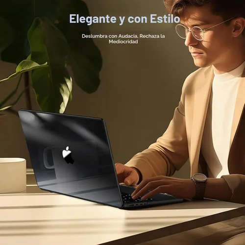 Vista 7 de Soonjet Funda para MacBook Pro de 14 pulgadas M5 M4 M3 M2 M1 Pro/Max 2026 Crystal Black