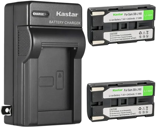 Vista 5 de Kastar SB-L160 AC Wall Battery Charger Replacement for Samsung VP-L530, VP-L550, VP-L600, VP-L600B, VP-L610, VP-L610B, VP-L610D, VP-L630, VP-L650