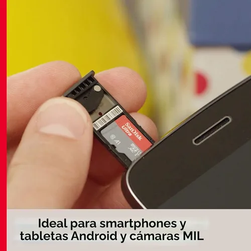 Vista 3 de SanDisk Tarjeta de memoria Ultra microSDHC UHS-I de 32 GB con adaptador - 120 MB/s, C10, U1, Full HD, A1, tarjeta Micro SD - SDSQUA4-032G-GN6MA