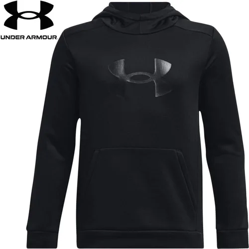 Vista 3 de Under Armour - Sudadera con capucha con logotipo grande de Armour Fleece