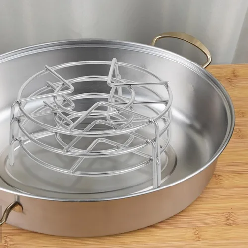 Vista 3 de 3 Piece Stainless Steel Steamer Rack Tripod Insert for Pots