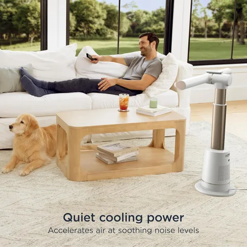 Vista 11 de Shark Ventilador TurboBlade XL: ventilador de torre sin aspas ultra personalizable, pivota, gira, oscila 180°, circula e impulsa el aire hasta 80