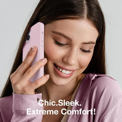 Vista 9 de GONEZ Funda magnética para iPhone 13 y iPhone 14, compatible con MagSafe, forro de microfibra antiarañazos y protector de pantalla, funda de Rosa