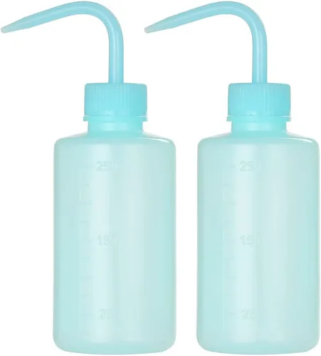 Vista 22 de 2 Botellas de Lavado de Tatuajes 150ml 5oz Chorro de Agua para Riego de Suculentas, Enjuague de Seguridad, Limpieza Médica - Negro y Azul