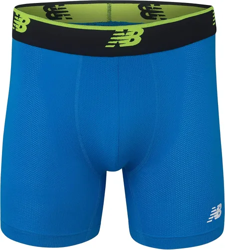 Vista 3 de New Balance Calzoncillo bóxer de malla de 5 pulgadas, sin mosca, ropa interior de compresión atlética (paquete de 3)