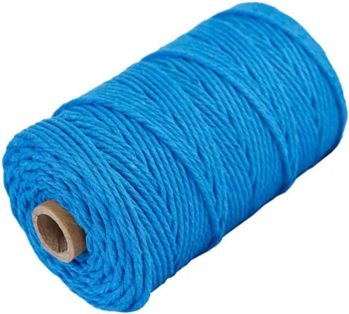 Vista 66 de Cordón de algodón para macramé, hilo torcido de 4 capas, cuerda de algodón natural, suministros perfectos de macramé, para hacer soportes colgantes