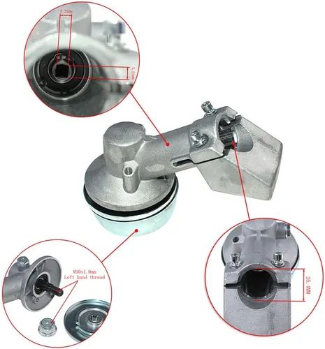 Vista 2 de Cabezal de engranajes para Stihl FS100 FS100R FS100RX FS110 FS120 FS120R FS130 FS130R FS 200 FS200R FS235 FS240 FS240R FS250 FS250R FS260 FS260R