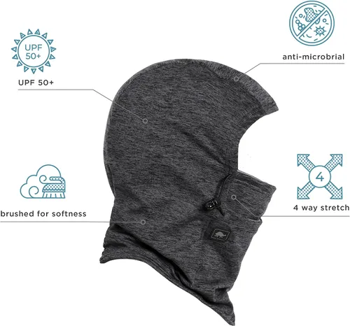 Vista 3 de Turtle Fur Mount Hood Comfort Shell Stria - Capucha con forro polar UV