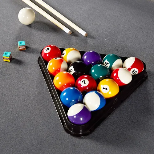 Vista 10 de MD Sports Mesa de Billar Titan de 7.5', Mesa de Billar con Bolsillo de Caída, Patas Duraderas de Acero con Juego de Bolas y Tacos de Billar