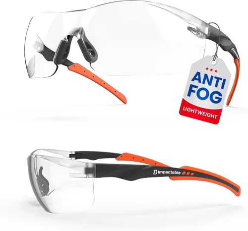 Vista 9 de Clear Safety Glasses for Men & Women, Eye Protection, Anti-Fog