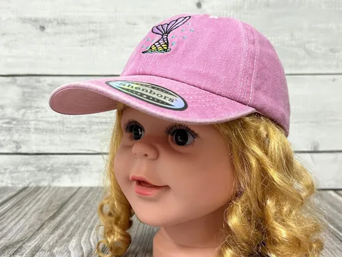 Vista 6 de Shenbors Sombreros de béisbol bordados para niñas y niños