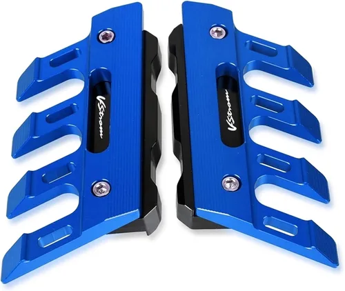 Vista 12 de Protector de guardabarros delantero Moto para SUZUKI V-STROM 1000 650 DL650 DL1000 2015 2016 2017 anticaídas (color: negro)
