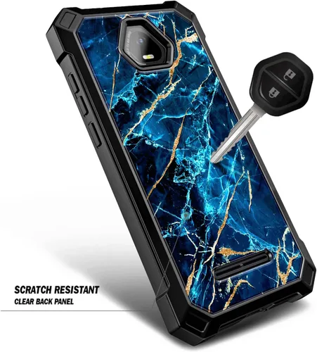 Vista 4 de NZND Schok Volt SV55 - Funda protectora de cuerpo completo a prueba de golpes con protector de pantalla integrado para Schok Volt SV55