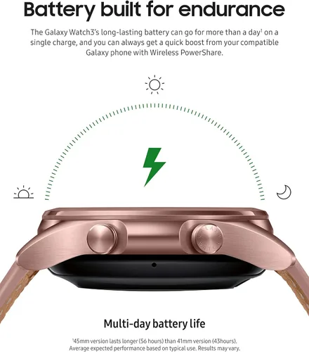 Vista 4 de Samsung Galaxy Watch 3 (1.614 pulgadas, GPS, Bluetooth) Reloj inteligente bronce místico (versión de EE. UU., ) (renovado)