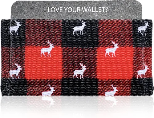 Vista 2 de Infinity Wallet - Cartera minimalista para hombre y mujer.., Caza de ciervos, Bolsillo doble con bolsillo