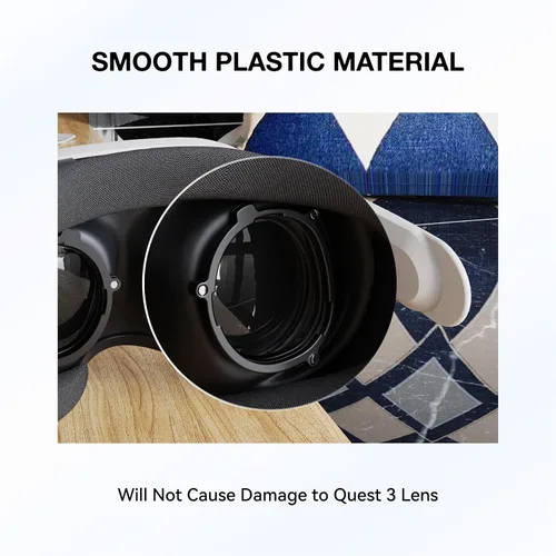 Vista 4 de APEXINNO Upgraded VR Magnetic Frame Glasses Lens Insert for Meta Quest 3 Accessories, VR Lens Protector Anti-Scratch Ring for Headset Lens and