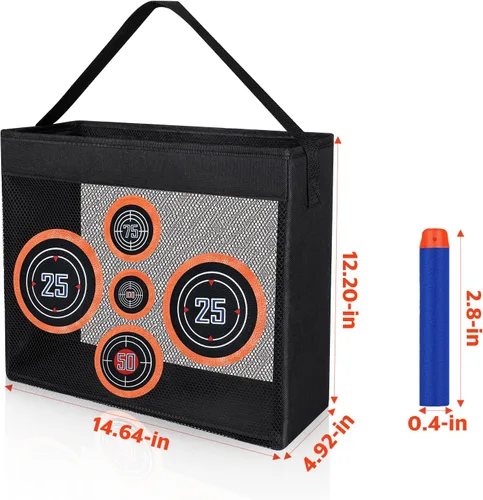 Vista 2 de Pokiiulk 1000 unidades de munición, Dardos de recambio para Nerf N-Strike Elite Series, munición a granel compatible para Nerf Party con bolsa