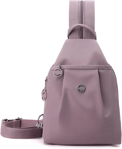 Vista 15 de Mochila convertible para mujer, impermeable, Oxford, 3 en 1, antirrobo, bolsa cruzada de viaje para viajes, Negro