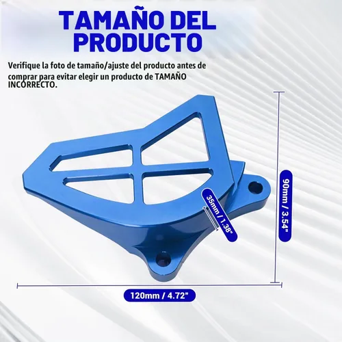 Vista 4 de Canitu Cubierta protectora del piñón delantero, cubierta de piñón de motor de aluminio billet CNC, protector de caja del motor, guard protector