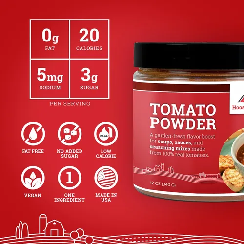 Vista 4 de Hoosier Hill Farm Tomate en polvo premium, 12oz (paquete de 1)
