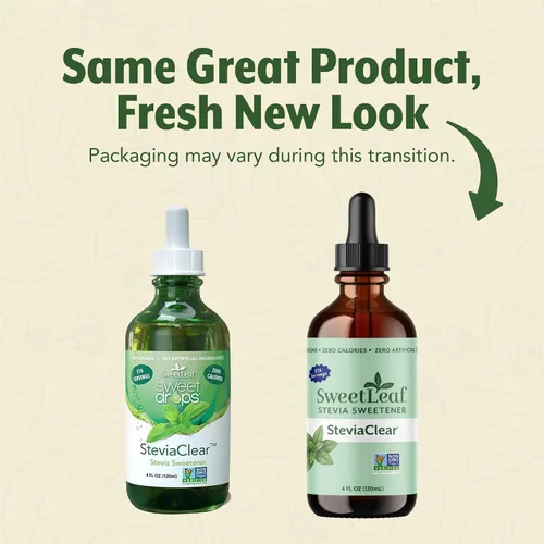 Vista 3 de SweetLeaf Stevia Drops - Edulcorante líquido, SteviaClear, 4 onzas líquidas, paquete de 2 Unflavored Sweet Drops, Organic Stevia Leaf Extract