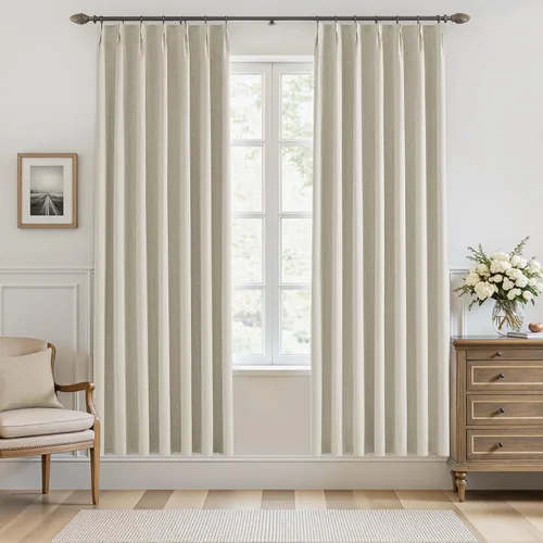 Vista 21 de UHITECH Cortinas plisadas pequeñas de 35 pulgadas de largo, cortinas opacas cortas para ventanas de sótano, aislamiento térmico, cortinas opacas