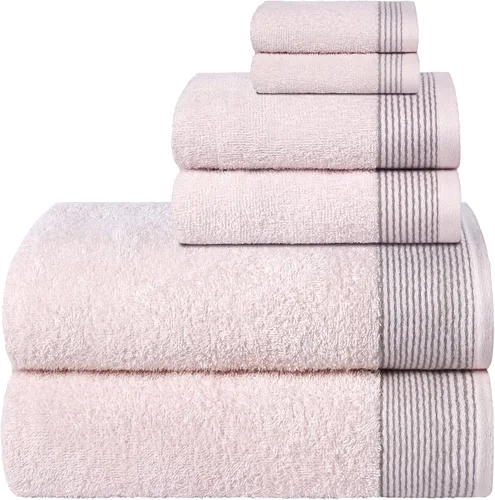 Vista 54 de Belizzi Home Juego de 3 toallas de algodón ultra suave, contiene una toalla de baño de 28 x 55 pulgadas, una toalla de mano de 16 x 24 pulgadas y un