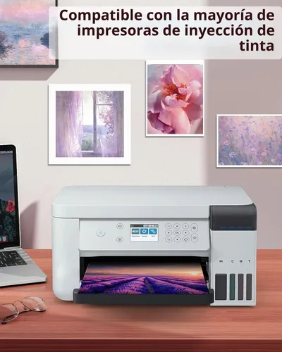 Vista 3 de QYH Papel de película transparente transparente para proyectores superiores Transparencias e impresiones de pantalla de inyección de tinta 8.5 x