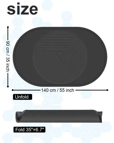 Vista 5 de PRISMXR Extra Large Non-Slip VR Mat (55''x35'') Compatible with Meta Quest 3 Quest 2 Quest Pro HTC Vive, PSVR PSVR2 - Soft & Supportive Cushioning