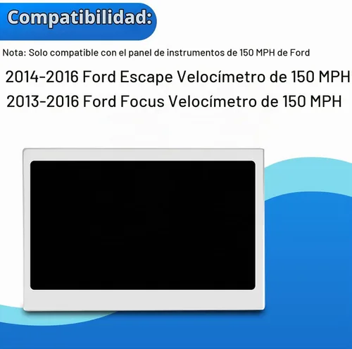 Vista 2 de Pantalla LCD de Color Compatible con Ford 2014-2016 Escape 2013-2016 Focus Velocímetro de 150 MPH Reemplaza LQ042T5DZ11 LQ042T5DZ13A