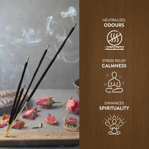 Vista 4 de HEM Incienso de vainilla francesa – Caja de 120 varillas (6 paquetes) – Aroma dulce y acogedor para meditación, yoga, alivio del estrés y refresco