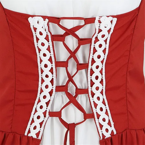 Vista 4 de Zhitunemi Renaissance Dresses for Women Costumes Medieval Dress for Women Renfaire Outfit - Halloween Parties Costume Events