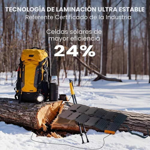 Vista 2 de FlexSolar Cargador de panel solar ultra portátil y ligero de 36 W